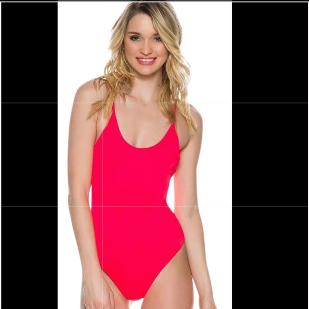 Billabong Sol Searcher One-Piece Swim in Red Hot